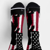 Chaussette Chaussettes de équipage de drapeau américain Bigfo (Haut)