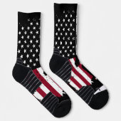 Chaussette Chaussettes de équipage de drapeau américain Bigfo (Droite)