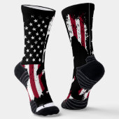 Chaussette Chaussettes de équipage de drapeau américain Bigfo (Angulaire)