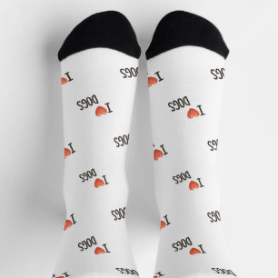 Chaussette Chaussettes de équipage de motif de chiens que j'a