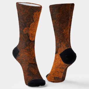Chaussette Chaussettes de équipage de texture de rouille indu