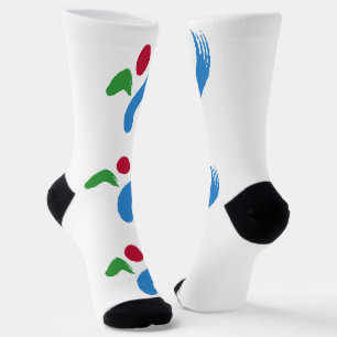 Chaussette Chaussettes de équipage hommes avec drapeau de Séo