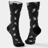 Chaussette Chaussettes de fusée spatiale gris (Angulaire)