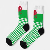 Chaussette Chaussettes de Galles, drapeau gallois, mode Cymru (Gauche)