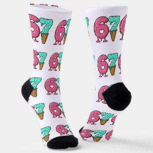 Chaussette Chaussettes de glace de Noël 67, design dégoulinan