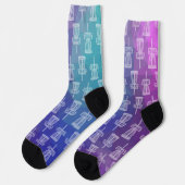 Chaussette Chaussettes de golf sur disque - Motif de panier b (Gauche)