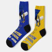 Chaussette Chaussettes de graduation personnalisées - Royal B (Gauche)