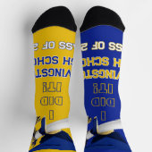 Chaussette Chaussettes de graduation personnalisées - Royal B (Haut)