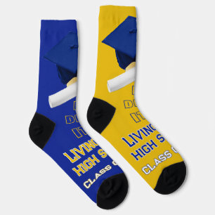 Chaussette Chaussettes de graduation personnalisées - Royal B