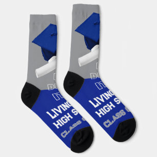 Chaussette Chaussettes de graduation personnalisées - Royal B