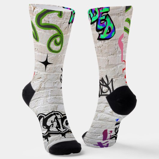 Chaussette Chaussettes de graffiti (Angulaire)