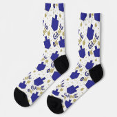 Chaussette Chaussettes de Hanukkah "Jeu activé" (Gauche)