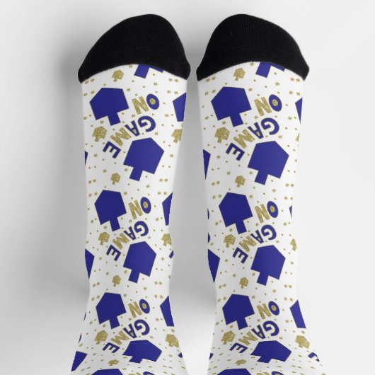 Chaussette Chaussettes de Hanukkah "Jeu activé" (Haut)
