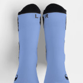 Chaussette Chaussettes de haute performance bleu Dragon noir (Haut)