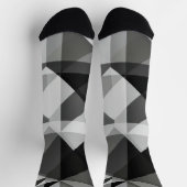 Chaussette Chaussettes de Jacquard Abstraites folles en noir  (Haut)