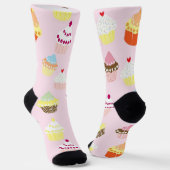 Chaussette Chaussettes de la fête de Cupcake (Angulaire)