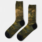 Chaussette Chaussettes de l'équipage à texture de bois (Gauche)