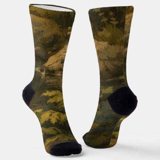 Chaussette Chaussettes de l'équipage à texture de bois (Angulaire)