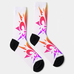 Chaussette Chaussettes de l'équipage "Fleur-de-lis stylisée"