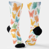 Chaussette Chaussettes de l'équipage "Papillons Fantaisistes" (Angulaire)
