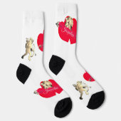 Chaussette Chaussettes de l'équipe de la Saint-Valentin Cupid (Droite)
