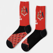 Chaussette Chaussettes de l'île de Man, couleurs du drapeau, (Gauche)