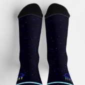 Chaussette Chaussettes de Lion bleu Menorah (Haut)