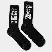 Chaussette Chaussettes de mariage pour témoin de mariage ente (Droite)