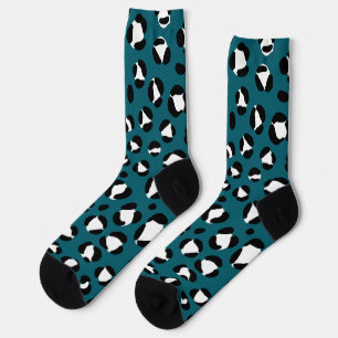 Chaussette Chaussettes de mode à motif animal imprimé léopard