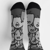 Chaussette Chaussettes de monstre gris (Haut)