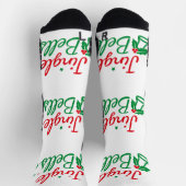 Chaussette Chaussettes de montants avec impression Jingle Bel (Haut)