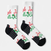 Chaussette Chaussettes de montants avec impression Jingle Bel (Droite)