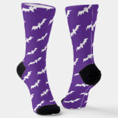 Chaussette Chaussettes de Motif blanc violet pour chauves-sou (Angulaire)