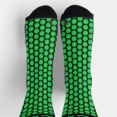 Chaussette Chaussettes de Motif de glace fractale verte brill (Haut)