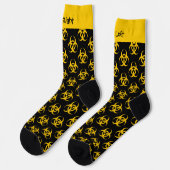Chaussette Chaussettes de Motif d'icônes Biodanger (Gauche)