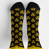 Chaussette Chaussettes de Motif d'icônes Biodanger (Haut)
