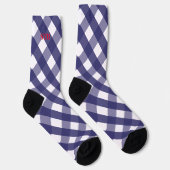 Chaussette Chaussettes de Motif monogrammes de la Marine En v (Droite)