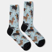 Chaussette Chaussettes de Motif pour Dachshund à long poil et (Droite)