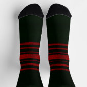 Chaussette chaussettes de motif rouge&noir tartan (Haut)