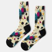 Chaussette Chaussettes de mouvement Abstraites en Turquoise,  (Gauche)