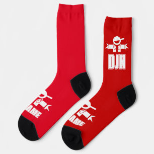 Chaussette Chaussettes de musique cool DeeJay avec nom person