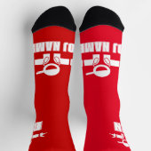 Chaussette Chaussettes de musique cool DeeJay avec nom person (Haut)