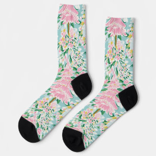 Chaussette Chaussettes de Noël à l'arbre pastel élégant