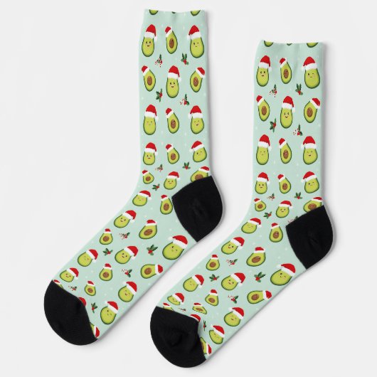 Chaussette chaussettes de Noël à l'avocat (Gauche)