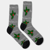 Chaussette Chaussettes de Noël avec le texte HAMbyWG (Droite)