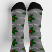 Chaussette Chaussettes de Noël avec texte HAMbyWG (Haut)