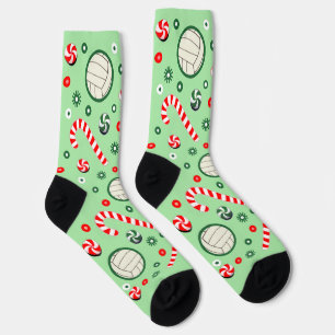 Chaussette Chaussettes de Noël Cadeaux de Noël de Volleyball