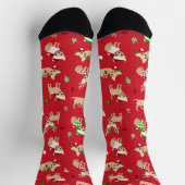 Chaussette Chaussettes de Noël Chihuahuas (Haut)