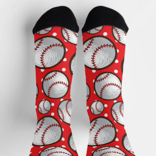 Chaussette Chaussettes de Noël de l'Halloween de baseball