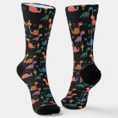 Chaussette Chaussettes de Noël Dinosaur Halloween (Angulaire)